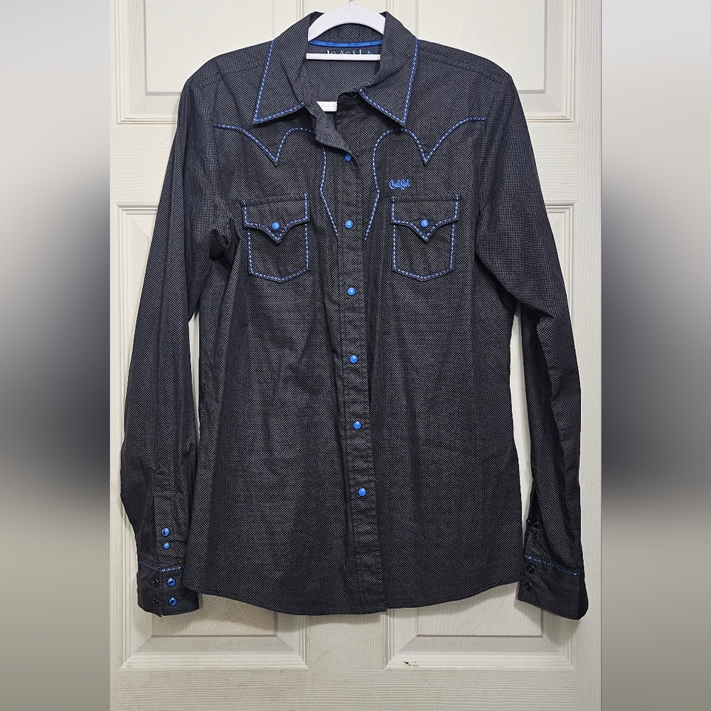 Cruel Girl Button Up Rodeo shirt, L